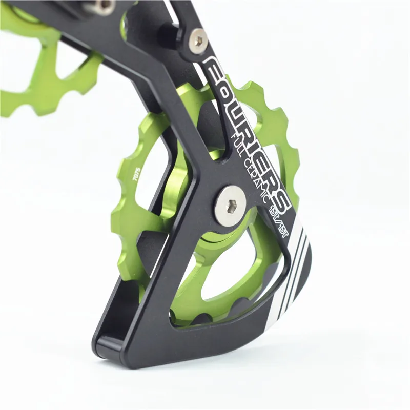 Fouriers de cerámica carretera bicicleta desviador trasero de la polea de la rueda de KIT de jaula 15 T transmisión para R5800/105