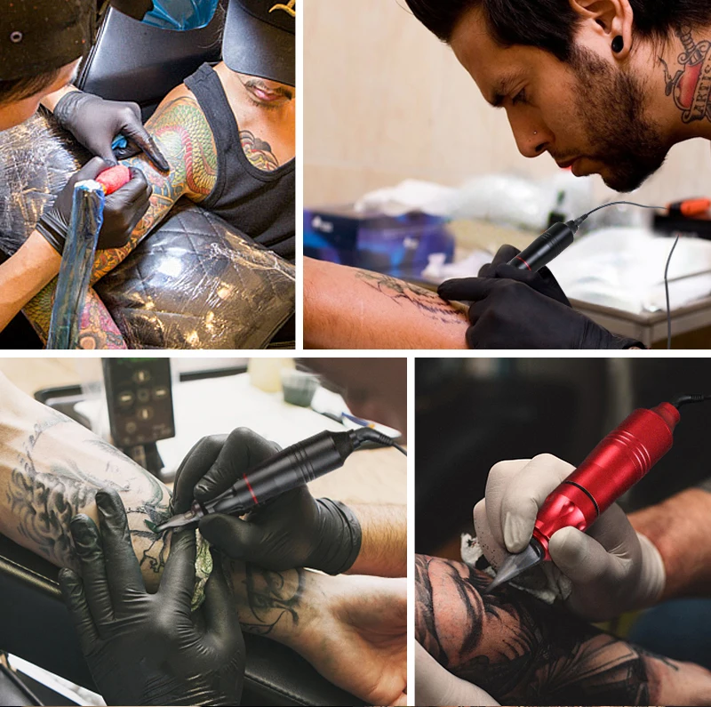 Профессиональные татуировки роторной машины Pen спокойно Двигатель составляют бренд Пистолеты поставки