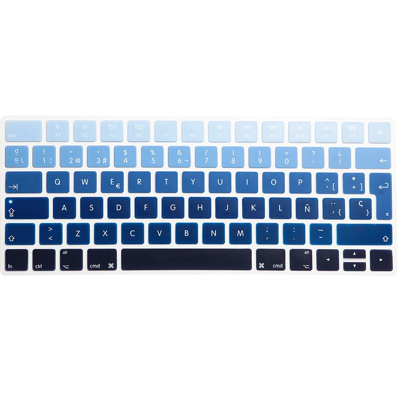 

Rainbow Gradient Color Spanish Version New Magic Keyboard Silicone Keyboard Cover for Apple New Magic Keyboard 2 release 2015