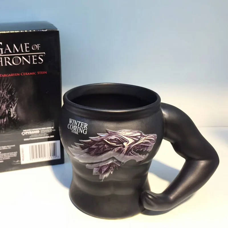 

Game Of Thrones Ceramic Mug Heat-resistant Symbol Power Muscle Mug For Personality Muscular Men Coffee Milk Mug