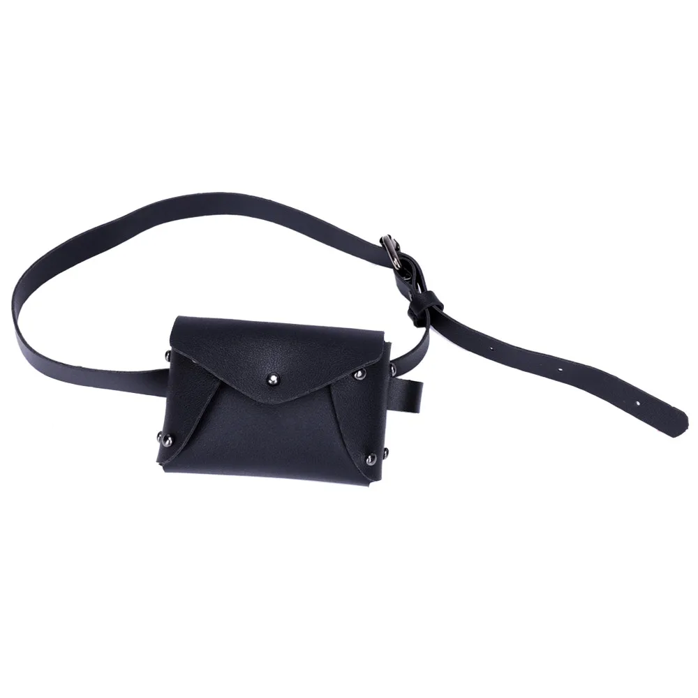 

Fanny Pack Waist Bag Women Square Belt Buckle Leather Chest Envelope Phone Pouch Bag Ladies Women's Waist Pack Bolosa 2019
