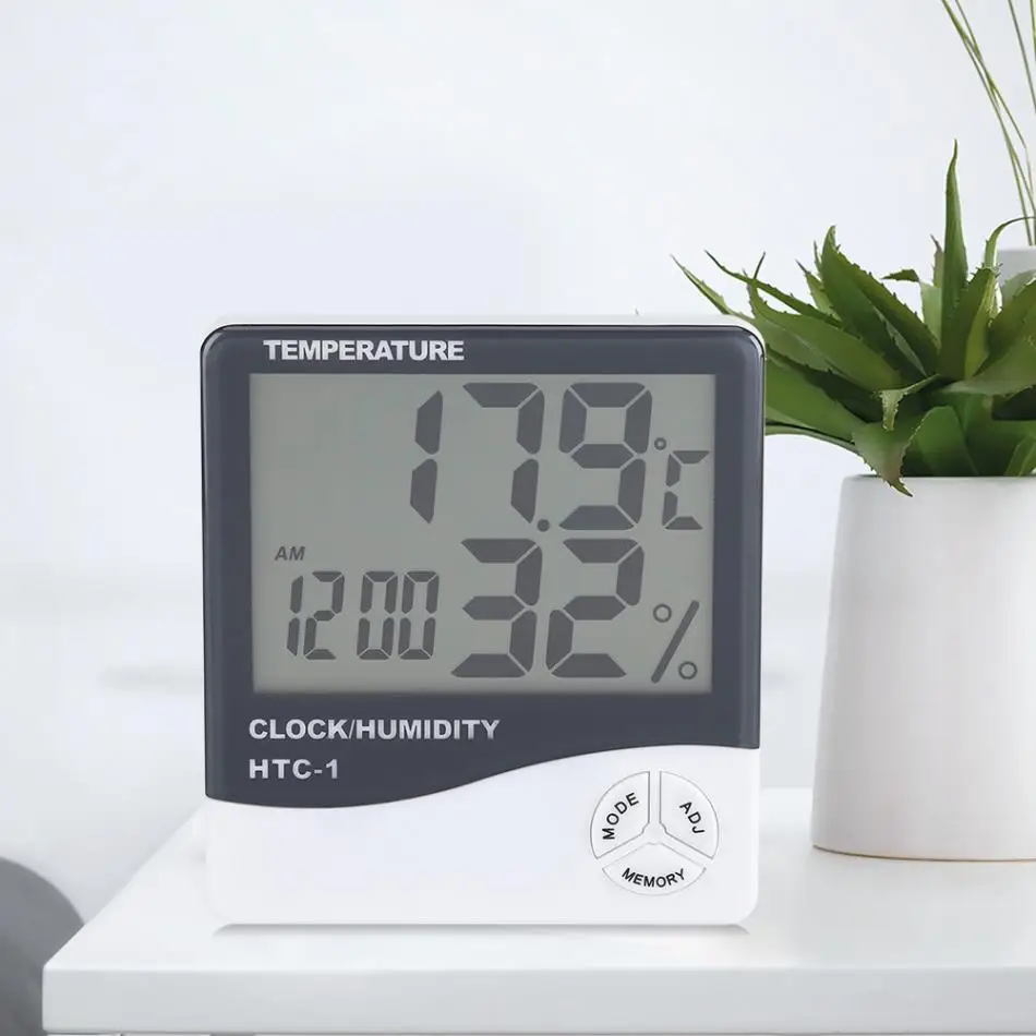 Indoor Room Digital LCD Indoor Thermometer Hygrometer Temperature