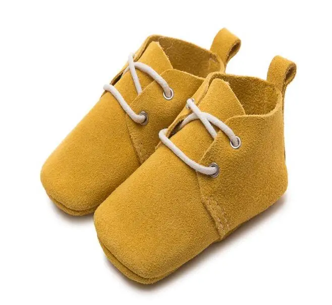 Genuine Leather Classic Newborn Baby Boy Girls Prewalkers moccasins