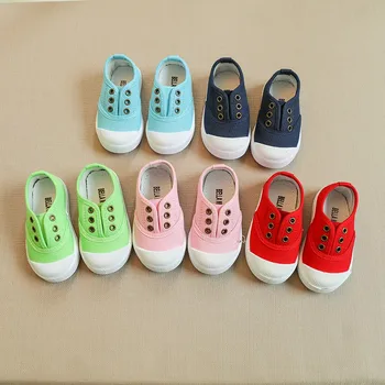 

Children Baby Shoes Girls Boys Canvas Shoes Candy Color Fashion Sneakers Toddler Kids Shoes for 1-3Y