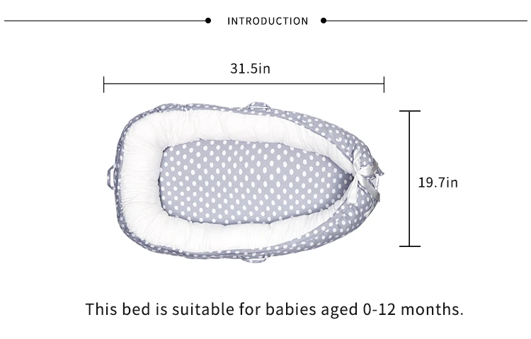 Детский шезлонг новорожденный спальный люлька Реверсивный младенческий портативный уютное гнездо кровать, чтобы выдержать грязный