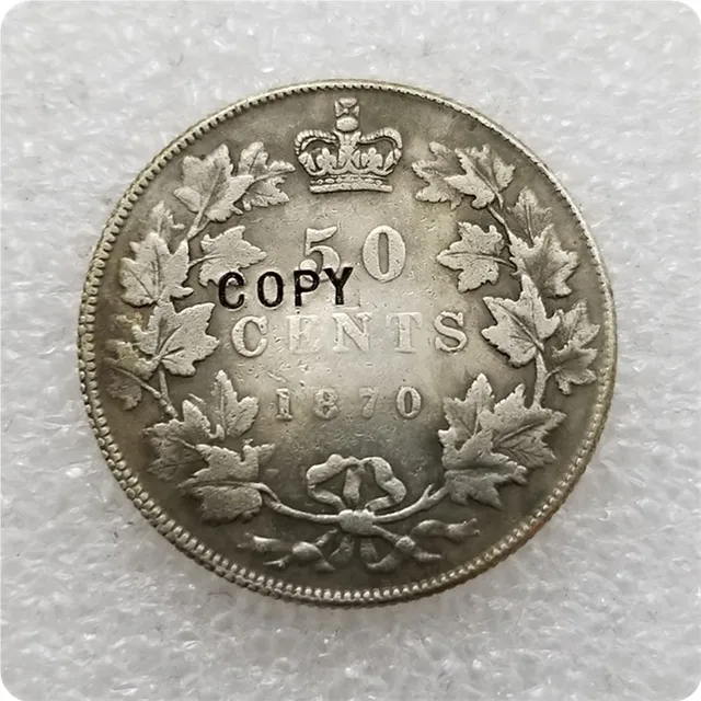 Copia de Canadá 1870 moneda de 50 centavos Copia de Canadá 1870 moneda de 50 centavos