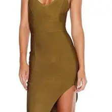 Высокое качество, сексуальный стиль, экокожа(женская обувь оптом оливковое разрез Бандажное платье знаменитость праздничное платье HL3152 платье+ пиджак