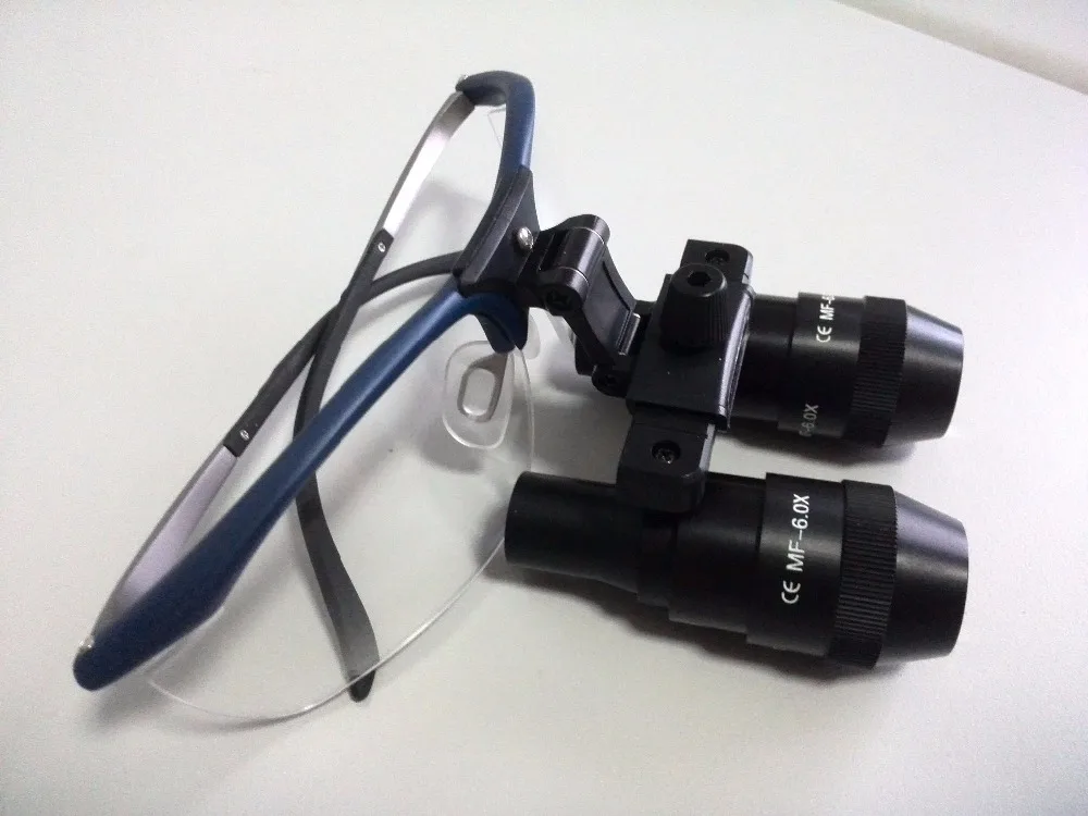 

TAO'S New Design 6.0X-MF Dental Surgical Binocular Loupes long Working Distance with led light with prescription
