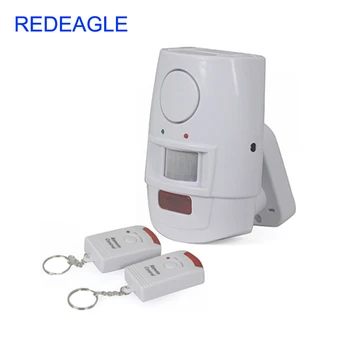 

Drop Free Shipping Independent Home Security PIR Motion Sensor Alarm with 2 Remote Control