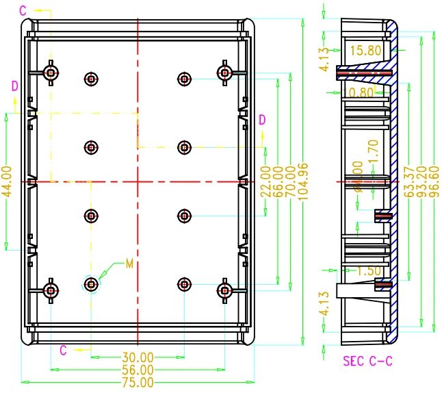 desk-top plastic electronics box abs enclosure pcb box (12).jpg