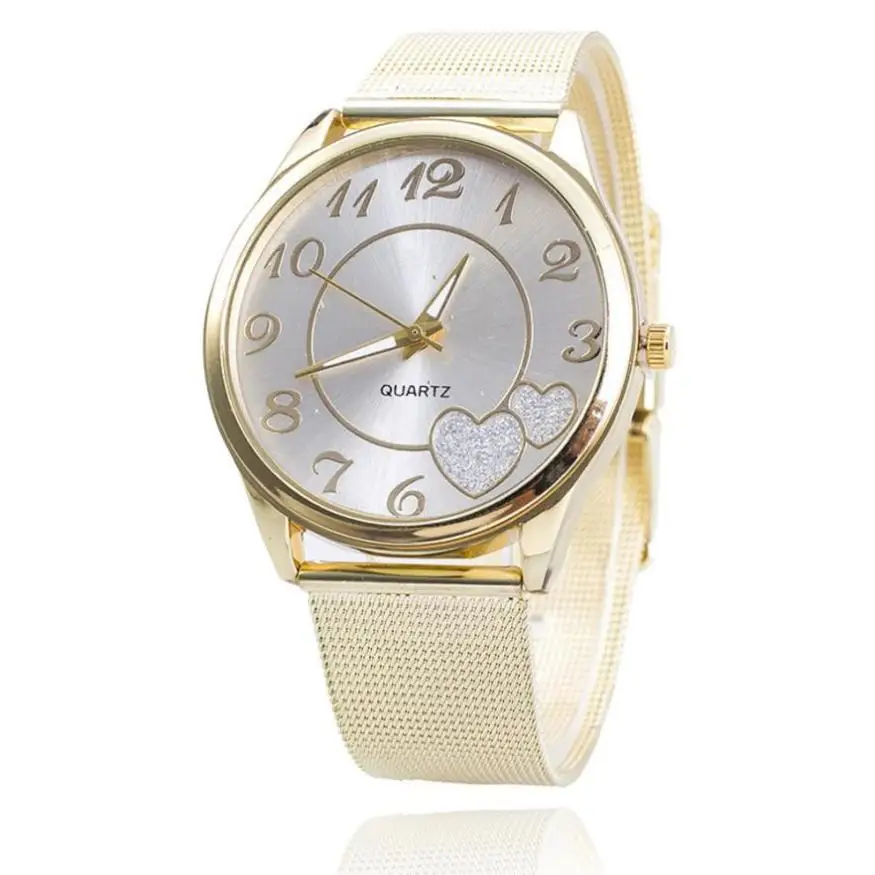 

Timezone #25 Fashion Women's Watch Gold Mesh Band Wristwatch Quartz watch