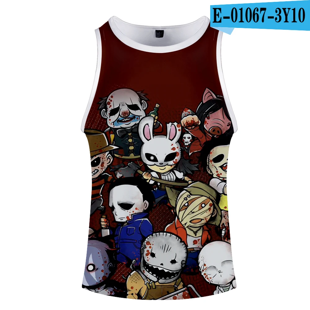 Dead By Daylight 3d топы с принтом Мужские Спортзалы, Бодибилдинг топы Harajuku Фитнес майка Мужская одежда для спортзала жилет - Цвет: picture color