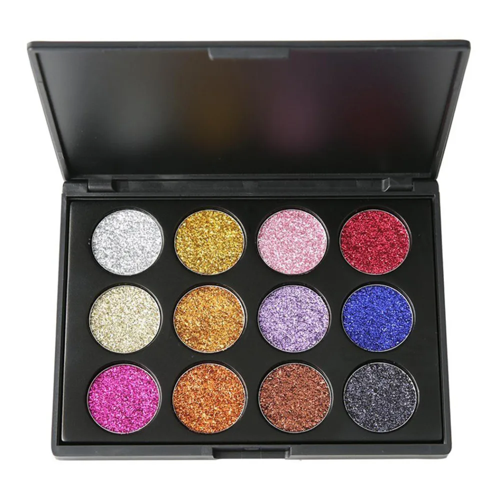 

12 Color Eyeshadow And 12 Pcs Makeup Brushes Eye Powder Shadow Set 100% brand new and high quality 5.15
