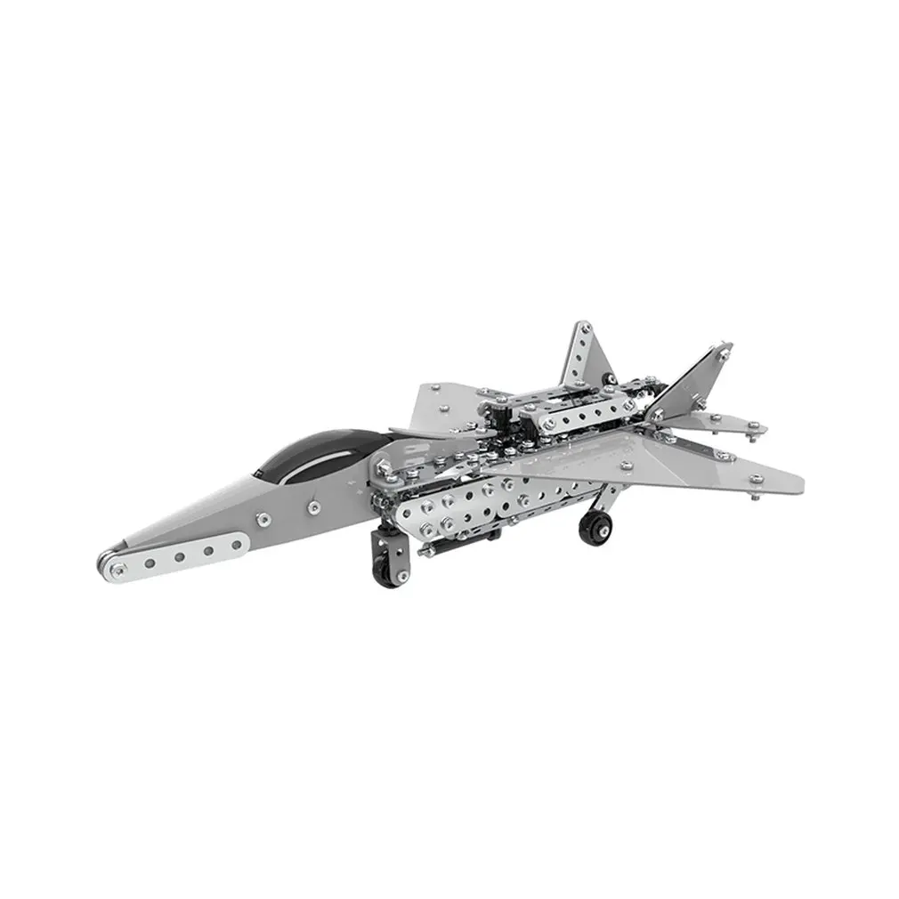 Шт. 485 шт. самолет DIY нержавеющая сталь Модель 3D модели головоломки блок наборы детские игрушки