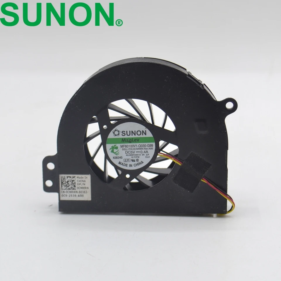 Новый оригинальный вентилятор охлаждения ноутбука 14R N4010 P / N: 0CNRWN MF60100V1-Q030-G99 |