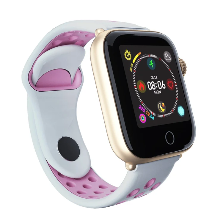 ESEED Z7 смарт-Браслет фитнес-трекер часы пульсометр smartwatch монитор IP68 водонепроницаемый шаг для apple Watch ios android - Цвет: Golden-Pink