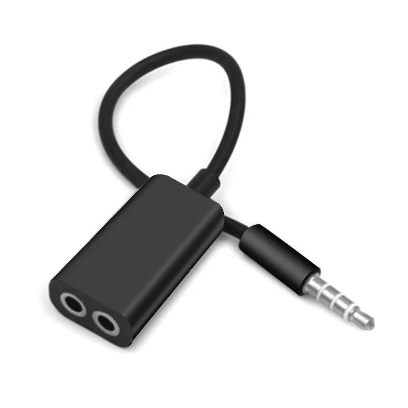 2 шт. 3 5 мм до в 1 приемник адаптер для наушников Jack Audio eXtension Cord iphone Xiaomi samsung аудио