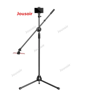 

Adjustable Photography Mobile phone high angle bracket With Boom Arm Bluetooth Ring Light Tripod For Photo/Video Shooting T03 2A