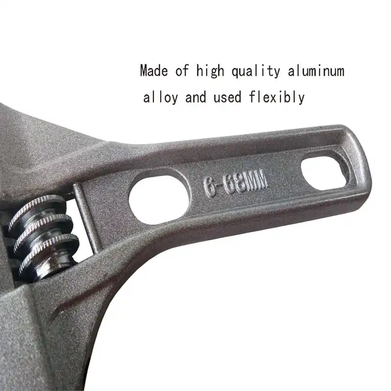 6 68mm Sanitary Water Pipe Wrench Key Short Handle Aajustable