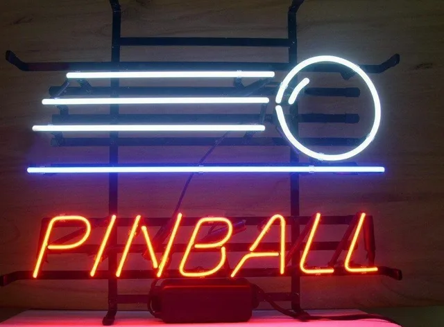 Custom Pinball Glass Neon Light Sign Beer Bar