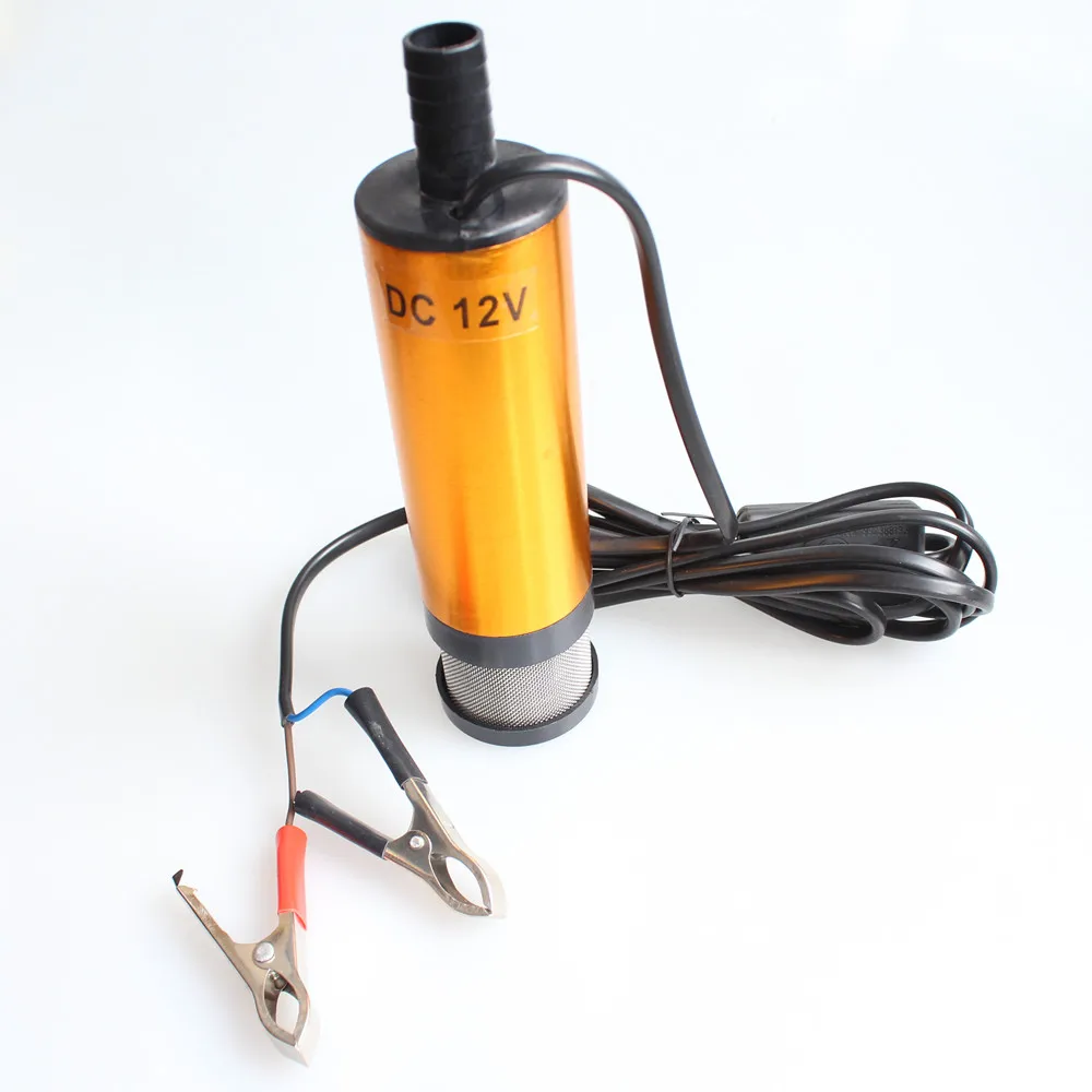 12V DC Electric Submersible Pump Diesel Fuel Water Oil Transfer Pump with On/Off Switch 30L/MIN