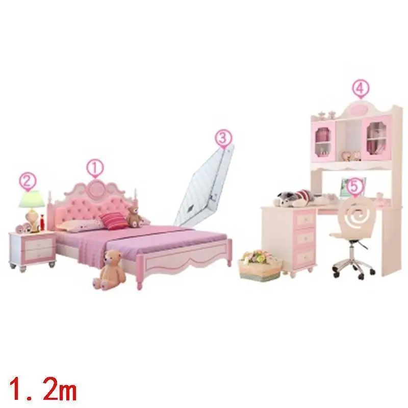 Для мобильных детей Litera Infantiles Yatak Odasi Moblin Baby Muebles De Dormitorio деревянная освещенная мебель для спальни детская кровать