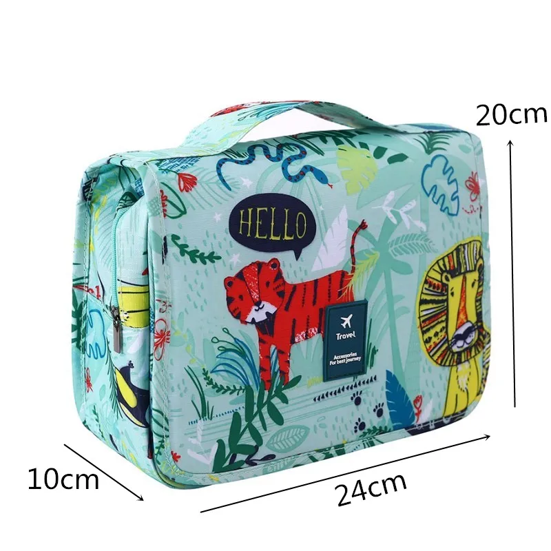LHLYSGS سعة كبيرة التجميل حقيبة النساء السفر المحمولة الجمال تخزين حقيبة مستحضرات تجميل للماء تعليق الزينة مقسم حقيبة