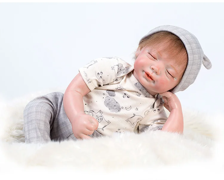 

NPK COLLECTION 48cm NewBorn Baby Dolls Bebes Reborn Menina Children Best Gift Silicone Reborn Baby Dolls for Kids
