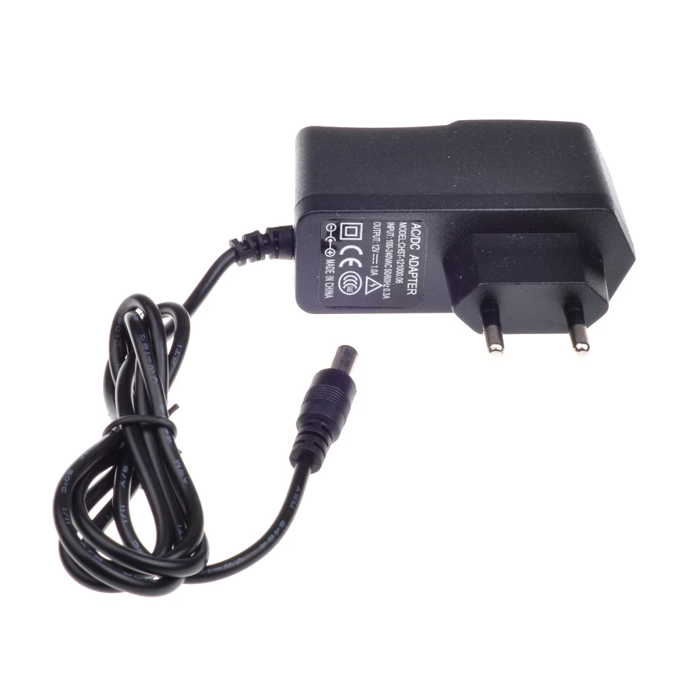  EU 12V 1A 5.5mm x 2.1mm Power Supply AC 100-240V To DC Adapter Plug For CCTV Camera / IP Camera - 32688005659