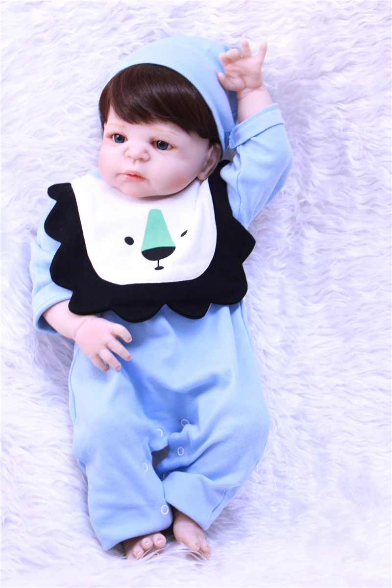 

Boy girl reborn babies dolls 22"55cm real full silicone reborn baby dolls newborn bebes girl reborn bonecas child gift toys