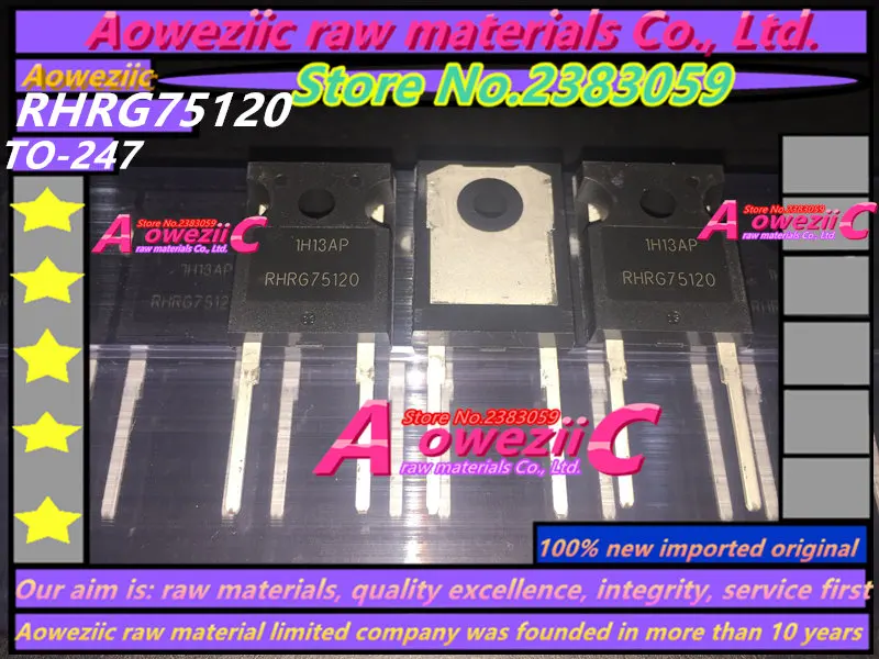 Aoweziic 2018 + (50 шт.) 100% новая импортная оригинальная RHRG75120 75120 до-247 диода быстрое восстановление трубка выпрямитель 75A 1200 В