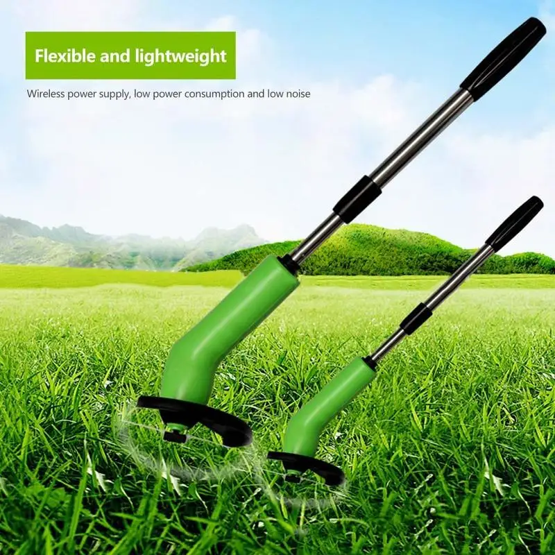 

Electric Trimming Machine With Telescopic Rod Ties Protable Ziptrim Cordless Lawn Mower Grass Trimmer Garden Edging Decor Tool