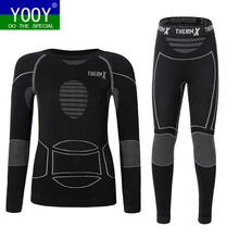 Pants Thermal-Underwear-Sets And Winter Ski Boys YOOY Shirts Sports-Set Functional Girls