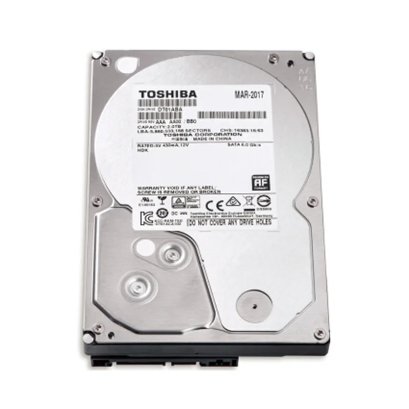 Toshiba оригинальный жесткий диск 2 ТБ 3 5 внутренние жесткие диски Sata дюйма