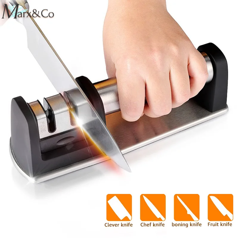 

Knife Sharpener Whetstone Sharpening Stone Grinder Grindstone Tungsten Ceramic Two stage Kitchen Gadget accessories Tools