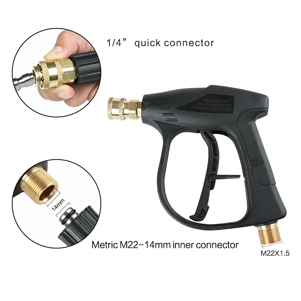 Lavagem de Carro Lavadora de Limpeza do Carro Pistola de Água com g1 Spary Qucik Conector Alta Pressão Loja Acessório Cidade Lobo - 4 12 com g1 4 qucik conector alta pressão