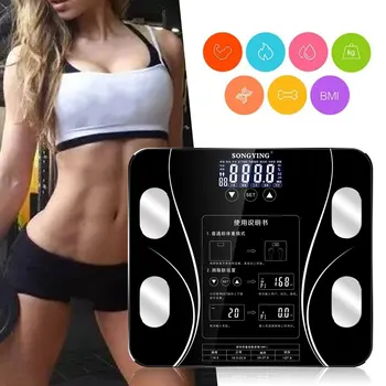 

Body Fat Scale 80KG 400 Lb Weighing Tools Touch Floor Scientific Smart Electronic LED Digital Weight Bathroom Scales Balance