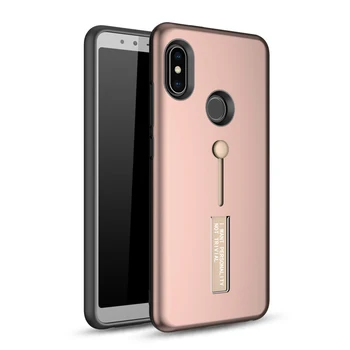 

500pcs Finger Loop Strap Case For Xiaomi Mi 6X F1 Redmi Note 7 6 5 Pro 5A Plus S2 Matte Anti-Scratch Hybrid PC+TPU Stand Cover