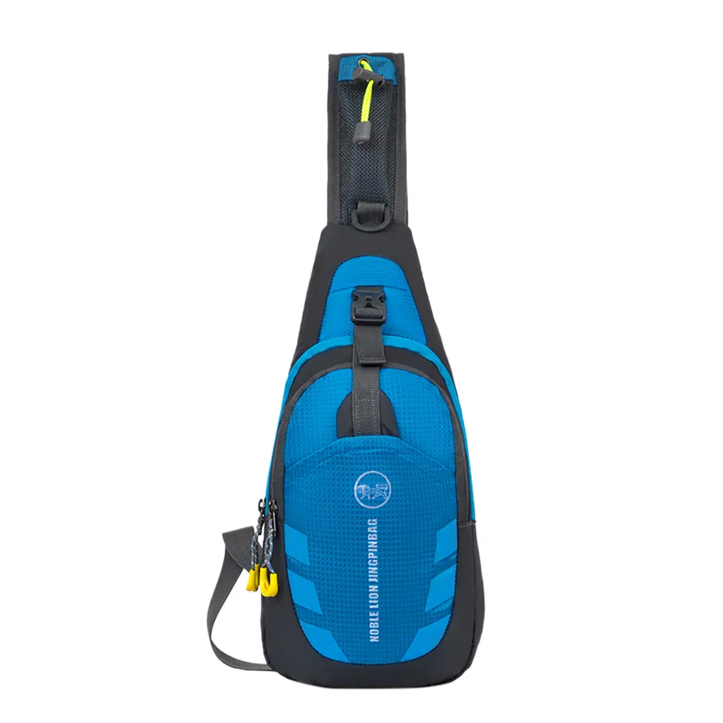 

2019 Men Fashion Nylon Shoulder Sling Bag Multifunction Outdoor Sports Chest Pack Bag Zipper Crossbody Handbag Messenger Bags