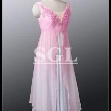 Взрослые лирические платья для девочек, розовая шифоновая длинная юбка с блестками для феи, костюмы для бальных танцев AT1120