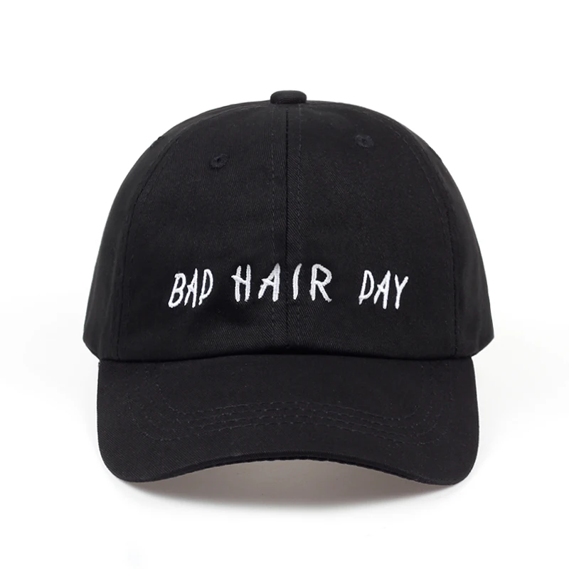 Новинка 2018 хлопковая бейсболка s BAD HAIR DAY черная Снэпбэк Кепка мужские шапки