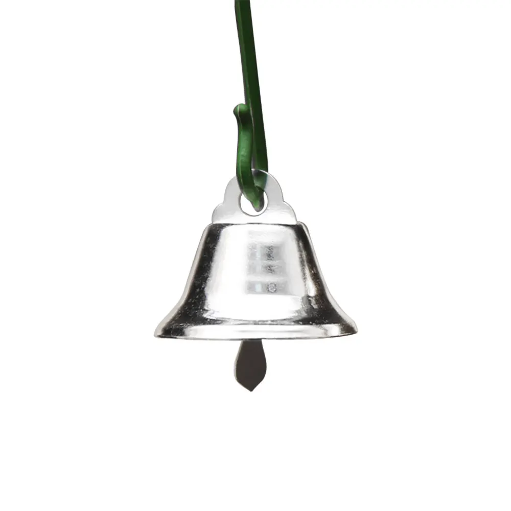 10Pcs Stainless Steel Bells Christmas Party Pendants Ornament Gold/Silverin Christmas Bells