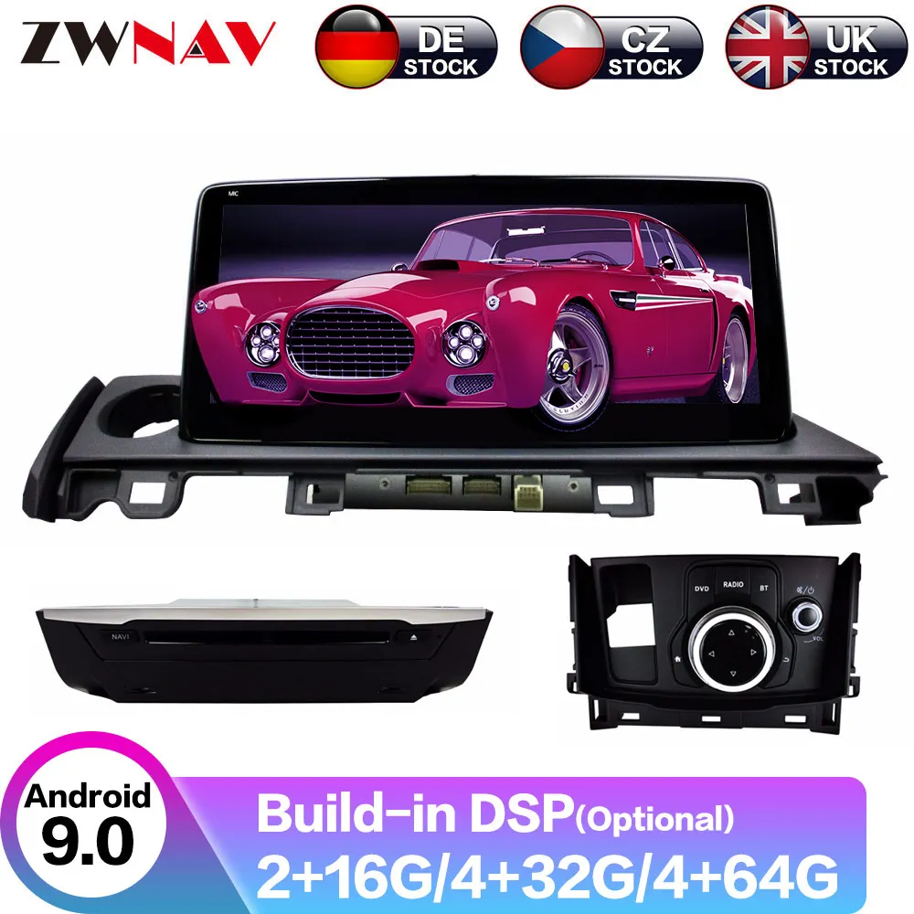 

10.25" Android 9 4+64G DSP Car No 2 din Player GPS Navigation For Mazda 6 2017 2018 Head Unit Multimedia Player Tape Recorder