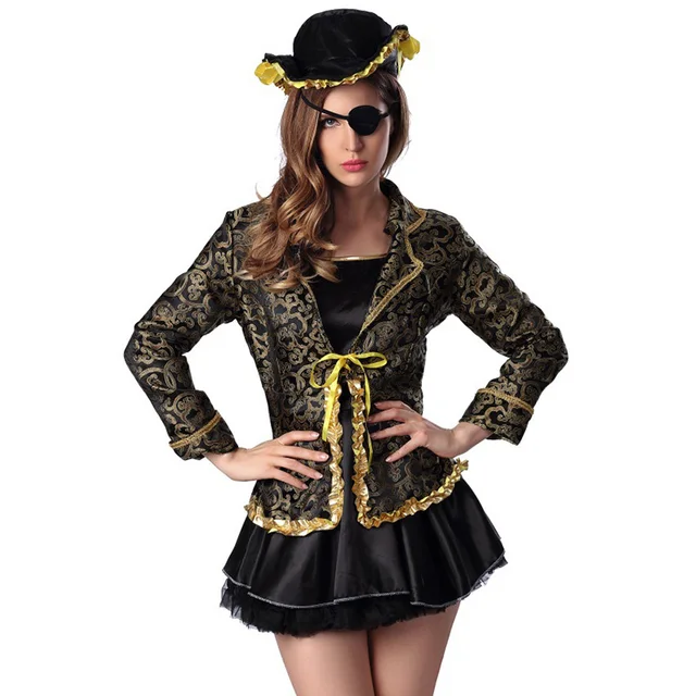 halloween game carnival party cosplay fancy dress plus size pirates plus size pirate costumes