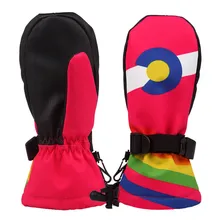 Зимние перчатки для сноуборда женские лыжные перчатки, защита от ветра водонепроницаемые нескользящие перчатки для катания на коньках хлопковые теплые варежки