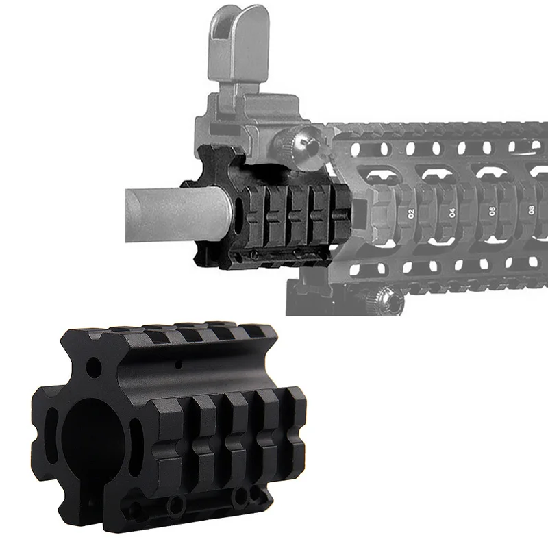 Страйкбол охотничья модель 0,75 дюймов низкопрофильный четырехрельсовый газовый блок для 0,7" баррель или газовая трубка RL1-0008