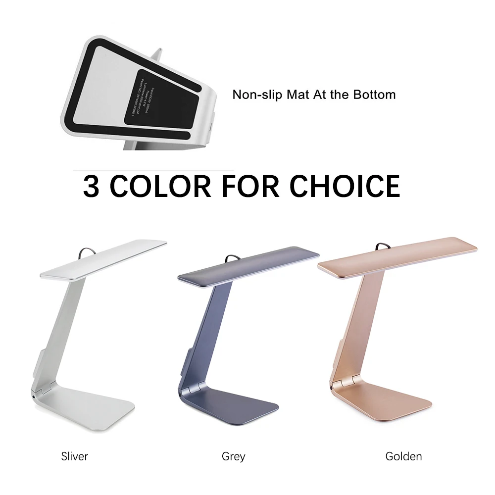  Ultrathin Mac Style 200LM LED 3 Mode Dimming Touch Switch Reading Table Lamp Built in Battery Desk 