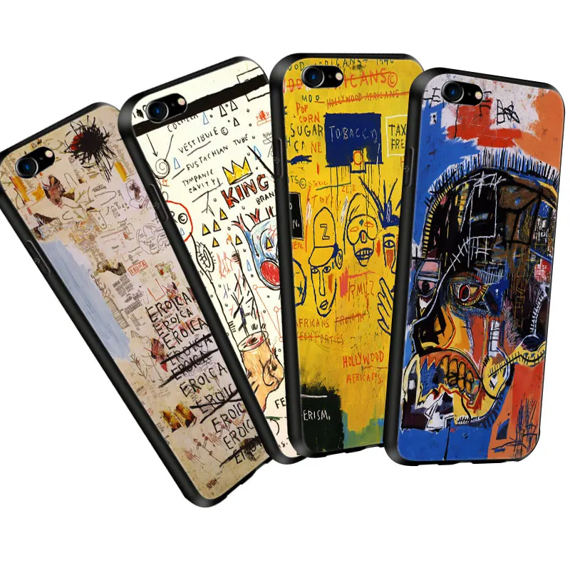 Phone Cases For Samsung galaxy a8 2018 Case Jean Michel Basquiat Phone Case For Samsung a5 j5 2017 Black Silicone Phone Cover