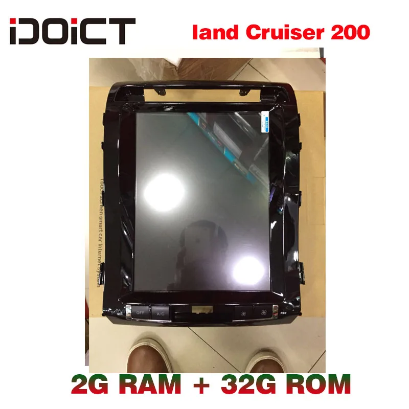 IDOICT TESLA Android 6,0 2G + 32G coche DVD GPS Multimedia para Toyota Land Cruiser Prado 200 Radio 2008-2015