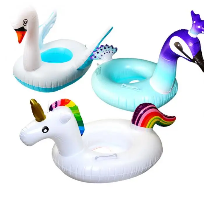 Мини плавающий милый единорог; Фламинго надувной лебедь для бассейна надувной плавательный круг водные игрушки вечерние лодки инструменты безопасности для детей